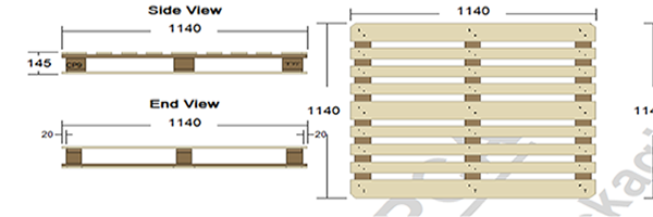Chemical pallet construction drawing